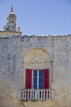 Window of old building, Mdina, Malta.