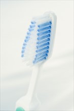 Close up of toothbrush. Photographe : Daniel Grill