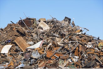 Metal recycling pile. Photographe : fotog