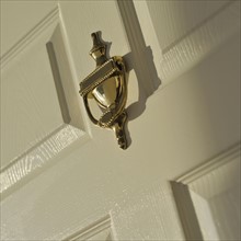 Close up of door knocker.