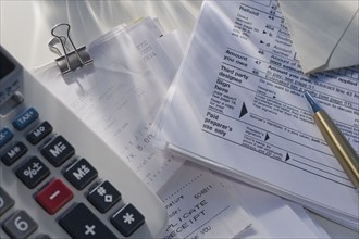 Tax forms and accounting tools.
