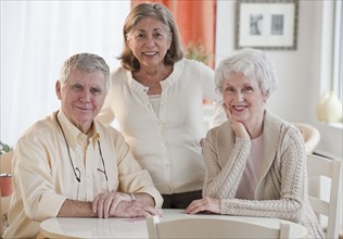 Senior adults in retirement community.