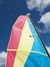 Colorful boat sail.