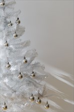 White Christmas tree.