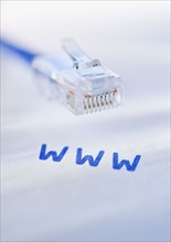 Network cable and world wide web acronym.