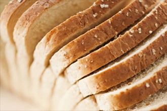 Sliced bread, close-up.