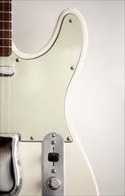 Electric guitar, close-up. Photographe : Joe Clark