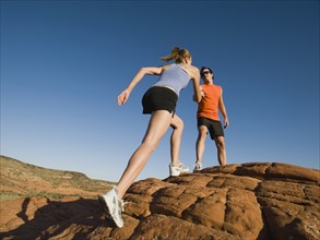 Runners at Red Rock