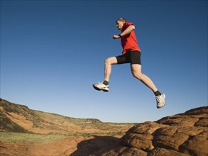 A runner at Red Rock