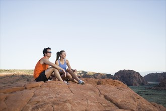 Runners at Red Rock taking a break