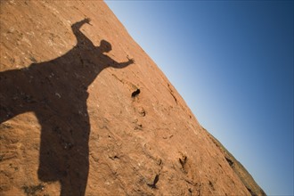 A shadow on the ground at Red Rock