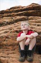 A young boy at Red Rock