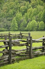 A fence in Smoky Mountain National Park.