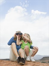 A mother and daughter at Red Rock