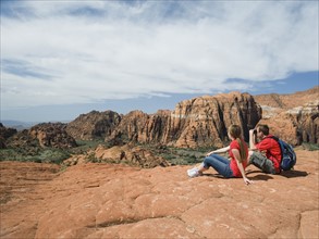 Two kids at Red Rock