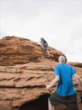 Two rock climbers at Red Rock