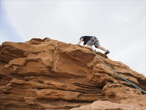 A rock climber at Red Rock