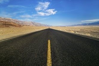 A scenic and empty road