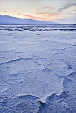 Badwater Flats in Death Valley.