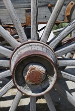 A wagon wheel.