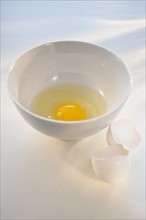 Egg in bowl.