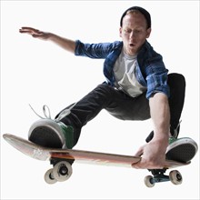 Male skateboarding