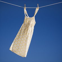 Dress on clothes line