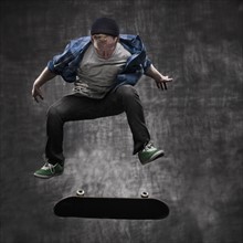 Male Skateboarding