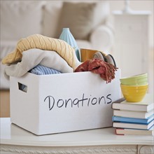 Donations box.