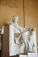 Statue of Abraham Lincoln.