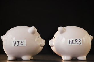 His and hers piggy banks