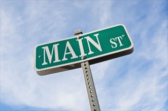 Street sign.