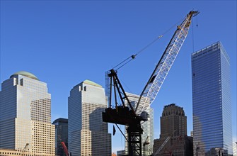 Crane and Skyscrapers