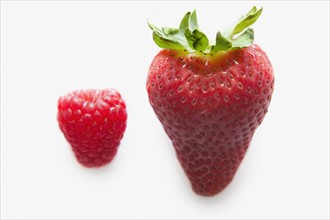 Raspberry and strawberry