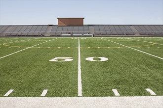 Football field and stadium
