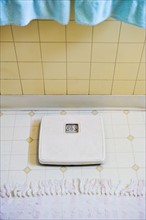 Bathroom scale.