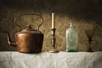 Antique household items. Photographer: Joe Clark