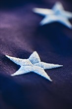 Stars on American flag.