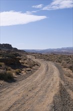 Dirt road in Arizona desert. Photographe : David Engelhardt