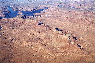 High angle view of Arizona desert. Photographe : David Engelhardt