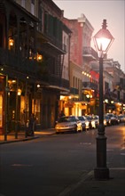 Bourbon Street New Orleans at night.