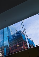 World Trade Center under construction.