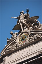 Statues on top of Grand Central Terminal building.