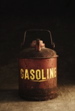 Antique gasoline can.