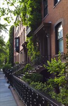 Townhouses in Greenwich Village New York City.