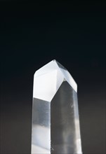 A pure quartz crystal.