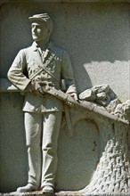 Statue of a union soldier at Vicksburg National Military Park.