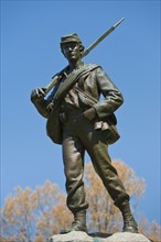 Statue of union soldier at Vicksburg National Military Park.