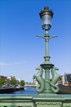 Seahorse statues on Grattan bridge over the river liffey.
