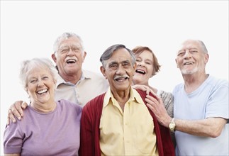 Group of laughing seniors. Photo. momentimages